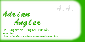 adrian angler business card